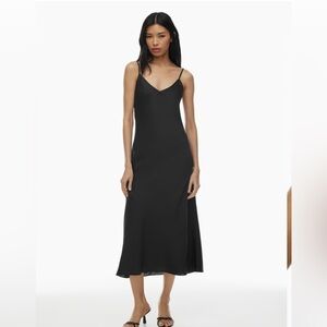 Wilfred Slip Satin Maxi Dress dress - XL Black